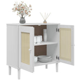 Sideboard Senja Rattan Look 80X35X80 Cm Solid Wood Pine