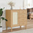 Sideboard Senja Rattan Look 80X40X80 Cm Solid Wood Pine