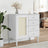 Sideboard Senja Rattan Look 80X40X80 Cm Solid Wood Pine