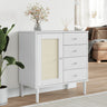Sideboard Senja Rattan Look 80X40X80 Cm Solid Wood Pine
