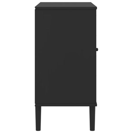 Sideboard Senja Rattan Look 80X40X80 Cm Solid Wood Pine