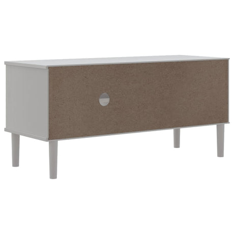 Tv Cabinet Senja Rattan Look 106X40X49Cm Solid Wood Pine