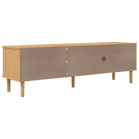 Tv Cabinet Senja Rattan Look 158X40X49Cm Solid Wood Pine