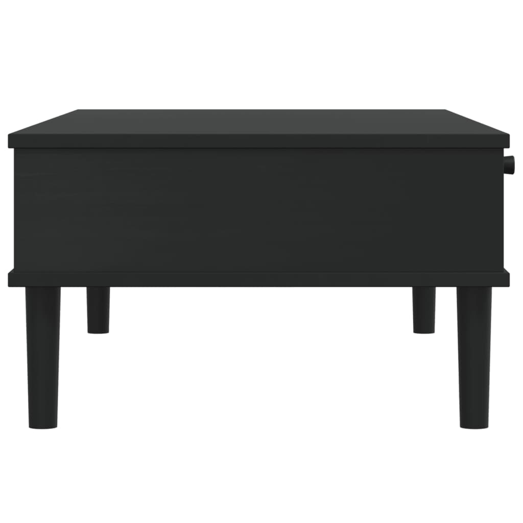 Coffee Table Senja Rattan Look 100X55X33 Cm Solid Wood