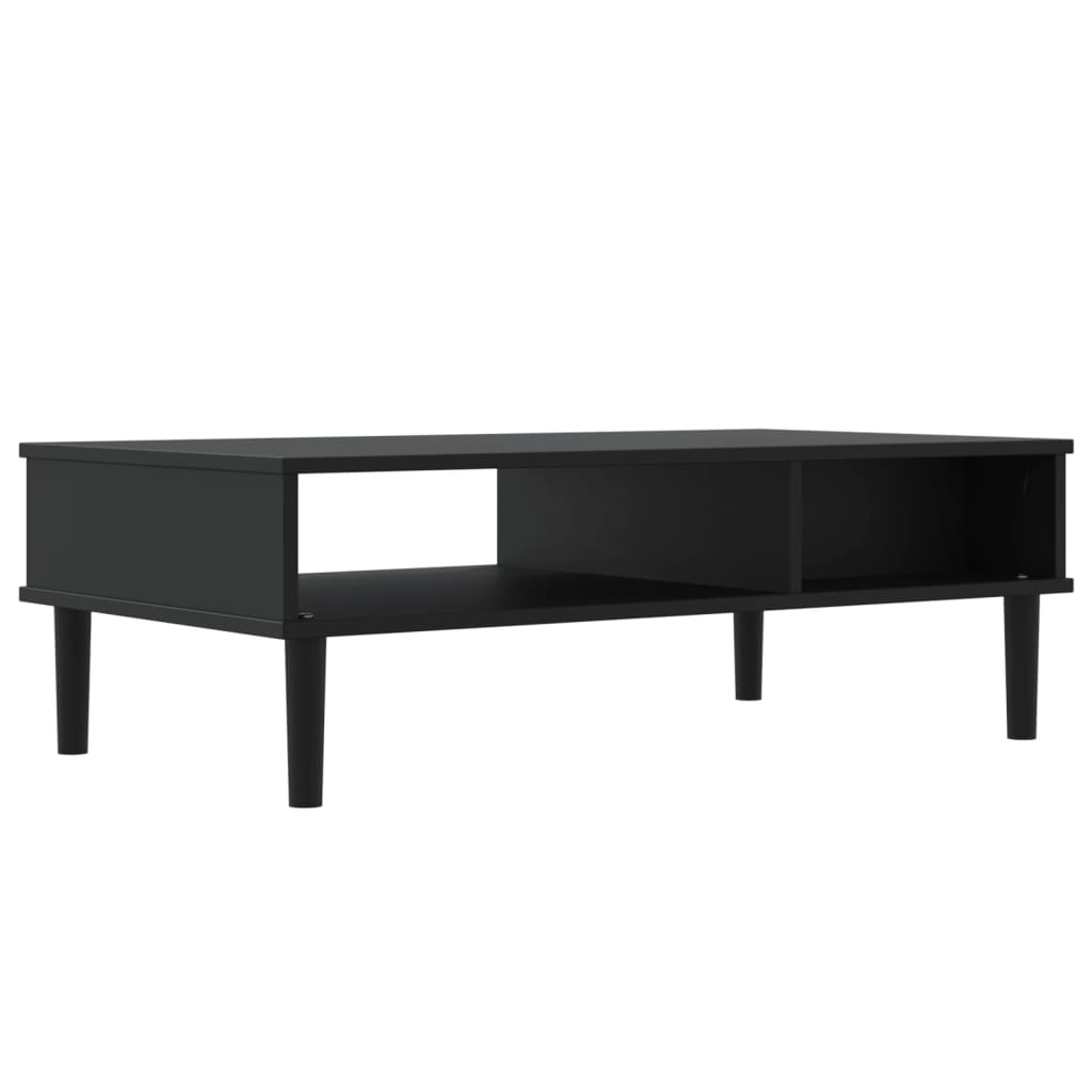 Coffee Table Senja Rattan Look 100X55X33 Cm Solid Wood