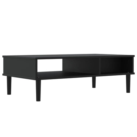 Coffee Table Senja Rattan Look 100X55X33 Cm Solid Wood