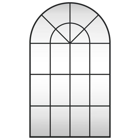 Wall Mirror Black Arch Iron