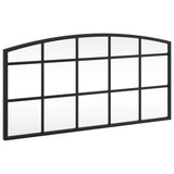 Wall Mirror Black Arch Iron