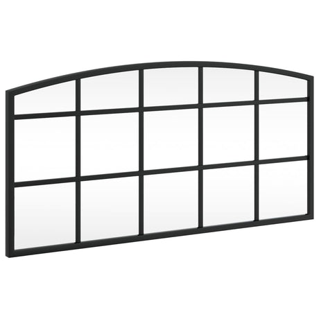 Wall Mirror Black Arch Iron