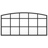 Wall Mirror Black Arch Iron