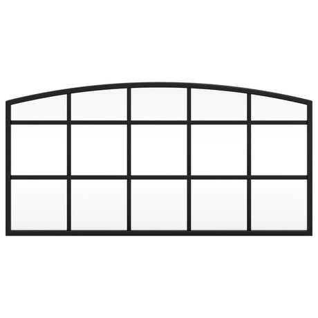 Wall Mirror Black Arch Iron