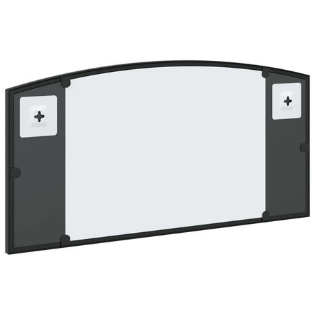 Wall Mirror Black Arch Iron