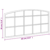 Wall Mirror Black Arch Iron