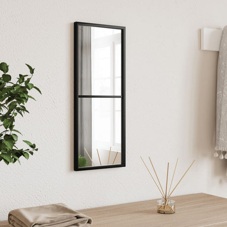 Wall Mirror Black Metal