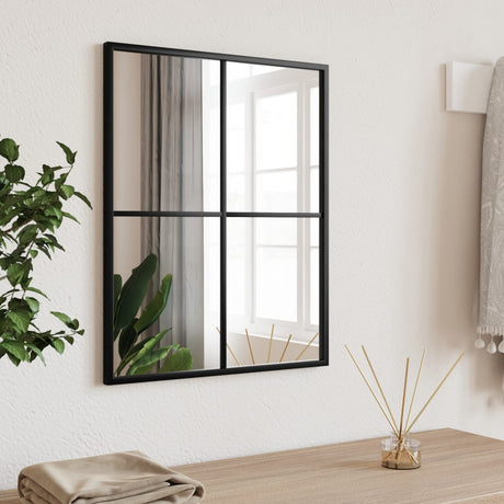 Wall Mirror Black Metal