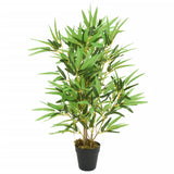 Artificial Bamboo Tree 552 Leaves 120 Cm Green