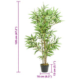 Artificial Bamboo Tree 552 Leaves 120 Cm Green