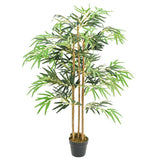 Artificial Bamboo Tree 730 Leaves 120 Cm Green