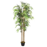 Artificial Bamboo Tree 730 Leaves 120 Cm Green