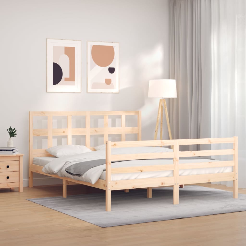 Bed Frame Without Mattress Solid Wood