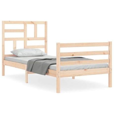 Bed Frame Without Mattress Single Solid Wood