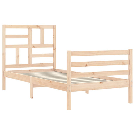Bed Frame Without Mattress Single Solid Wood