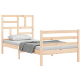 Bed Frame Without Mattress Single Solid Wood