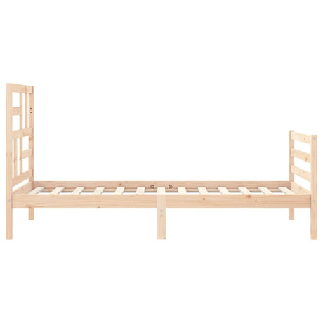 Bed Frame Without Mattress Single Solid Wood