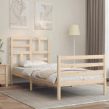 Bed Frame Without Mattress Single Solid Wood