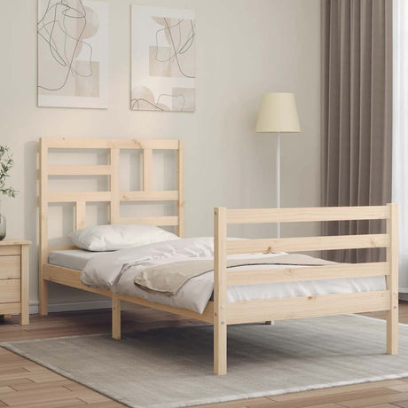 Bed Frame Without Mattress Single Solid Wood