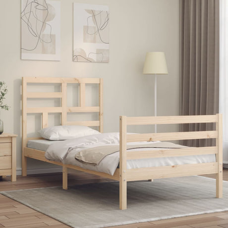 Bed Frame Without Mattress Single Solid Wood