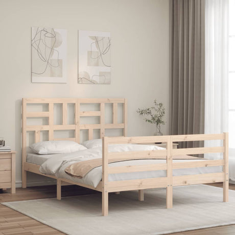 Bed Frame Without Mattress Single Solid Wood