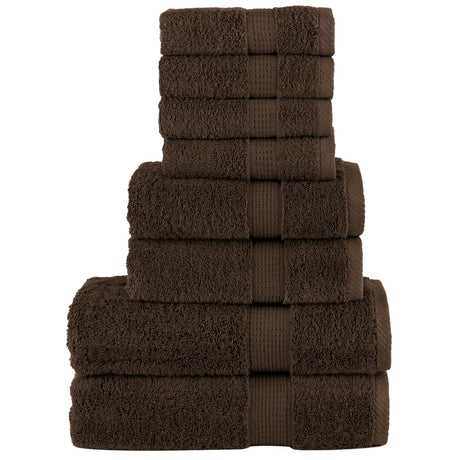8 Piece Premium Towel Set Solund 600 Gsm