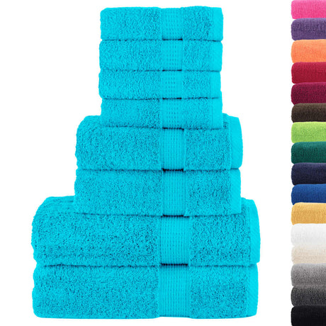 8 Piece Premium Towel Set Solund 600 Gsm