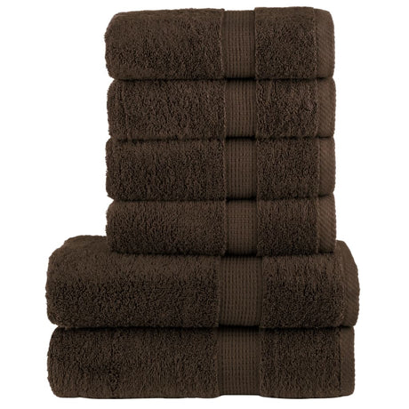 6 Piece Premium Towel Set Solund 600 Gsm