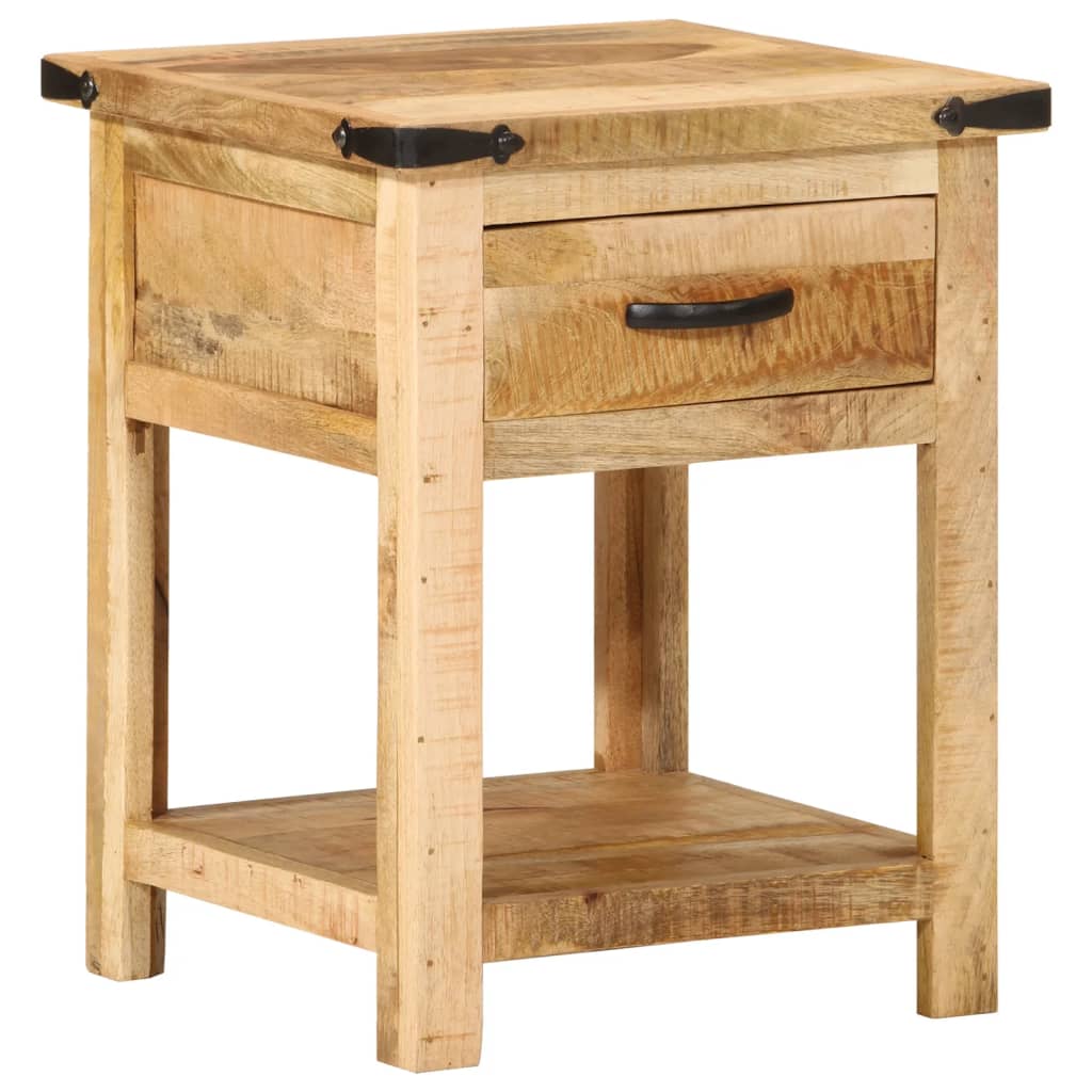Bedside Cabinet 40X40X50 Cm Solid Wood Mango