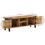 Tv Cabinet 110X35X40 Cm Solid Wood Mango