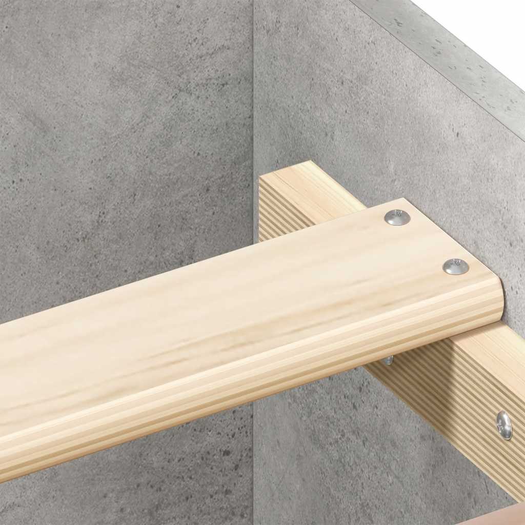 Bed Frame without Mattress Concrete Grey 100x200 cm