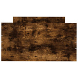 Bed Frame without Mattress Smoked Oak 75x190 cm Small Single  Engineered Wood