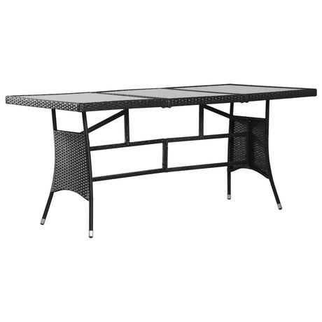 Garden Black 170X80X74 Cm Poly Rattan