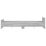 Bed Frame without Mattress Grey Sonoma 160x200 cm