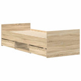 Bed Frame without Mattress Sonoma Oak 90x200 cm