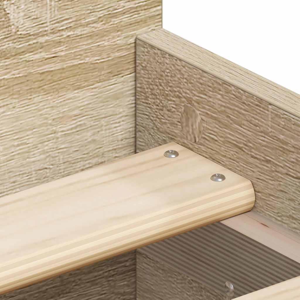 Bed Frame without Mattress Sonoma Oak 90x200 cm