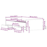 Bed Frame without Mattress Sonoma Oak 90x200 cm