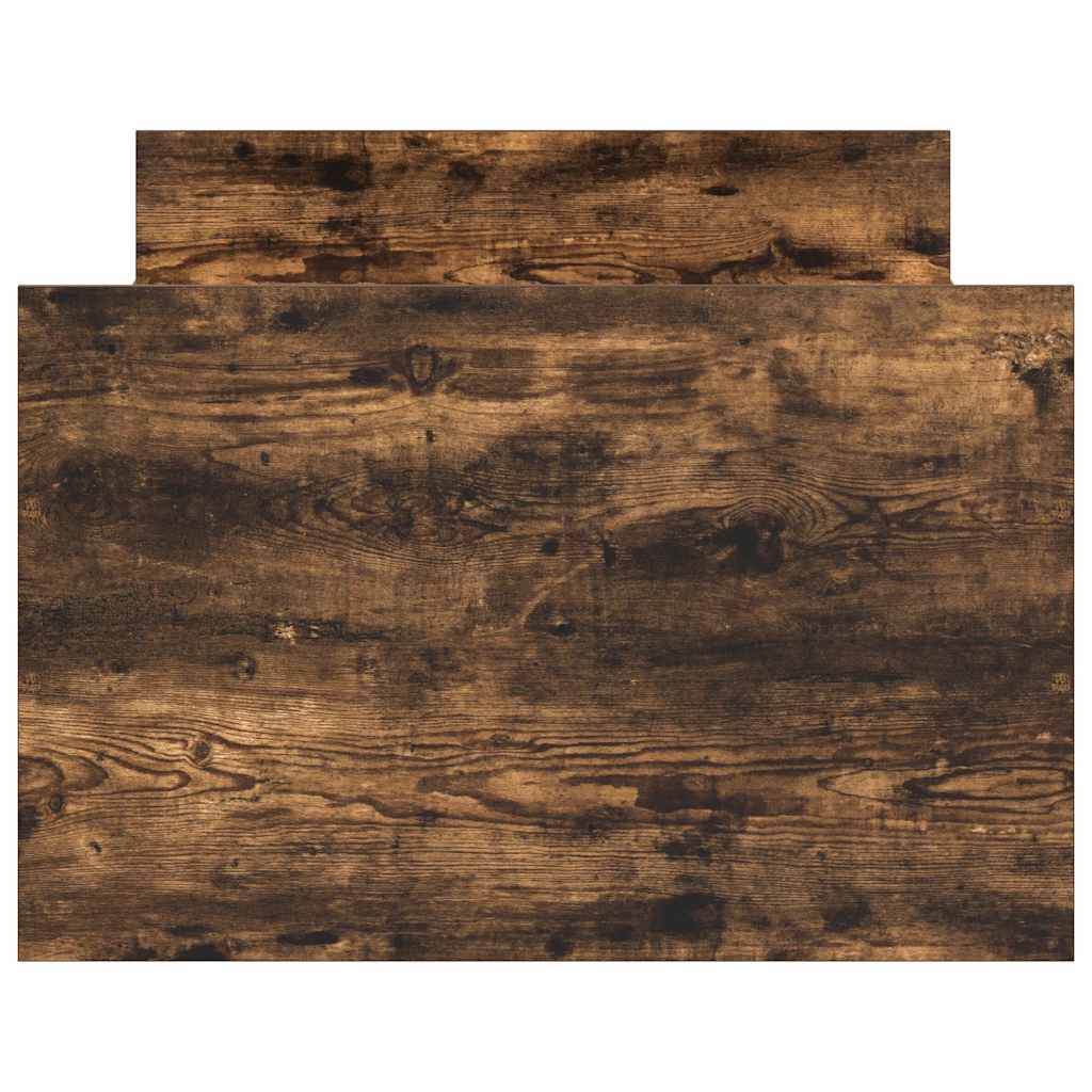 Bed Frame without Mattress Smoked Oak 75x190 cm Small Single