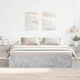 Bed Frame without Mattress Concrete Grey 180x200 cm Super King Super King Size