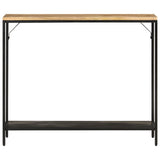 Console Table 90x30x75 cm Solid Rough Mango Wood and Iron