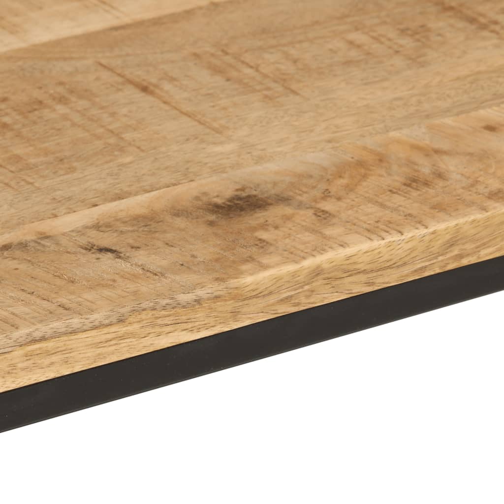Console Table 90x30x75 cm Solid Rough Mango Wood and Iron