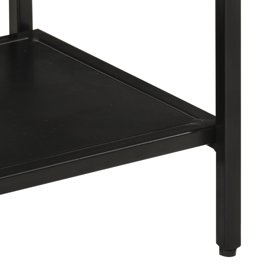 Console Table 90x30x75 cm Solid Rough Mango Wood and Iron