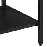 Console Table 90x30x75 cm Solid Rough Mango Wood and Iron